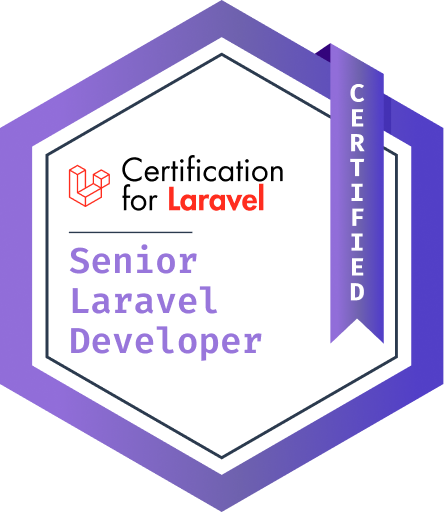 Senior Laravel Developer certificate — Certification for Laravel